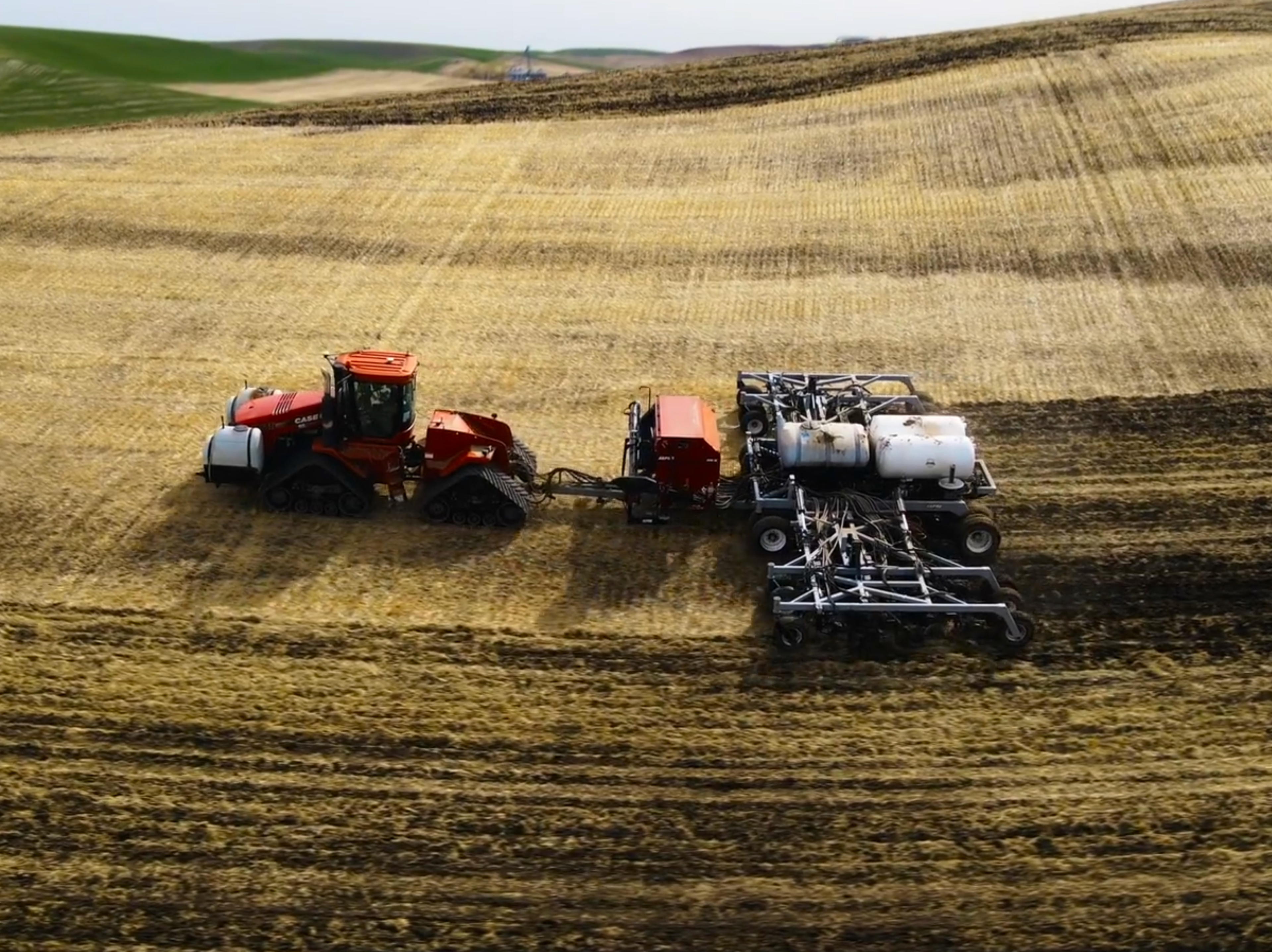 AGPRO conservation drill working on a hillside