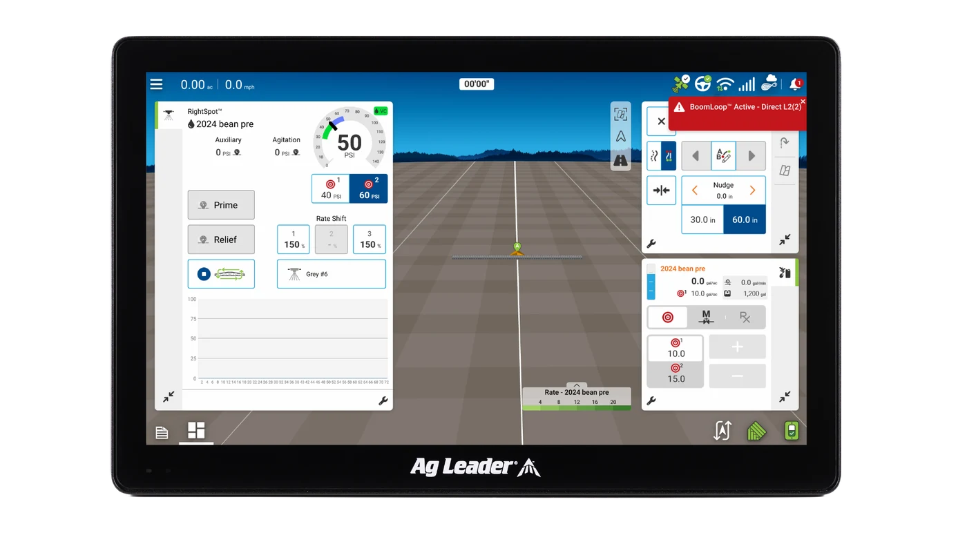 Ag Leader BoomLoop™ — Automated boom priming, recirculation, and flushing