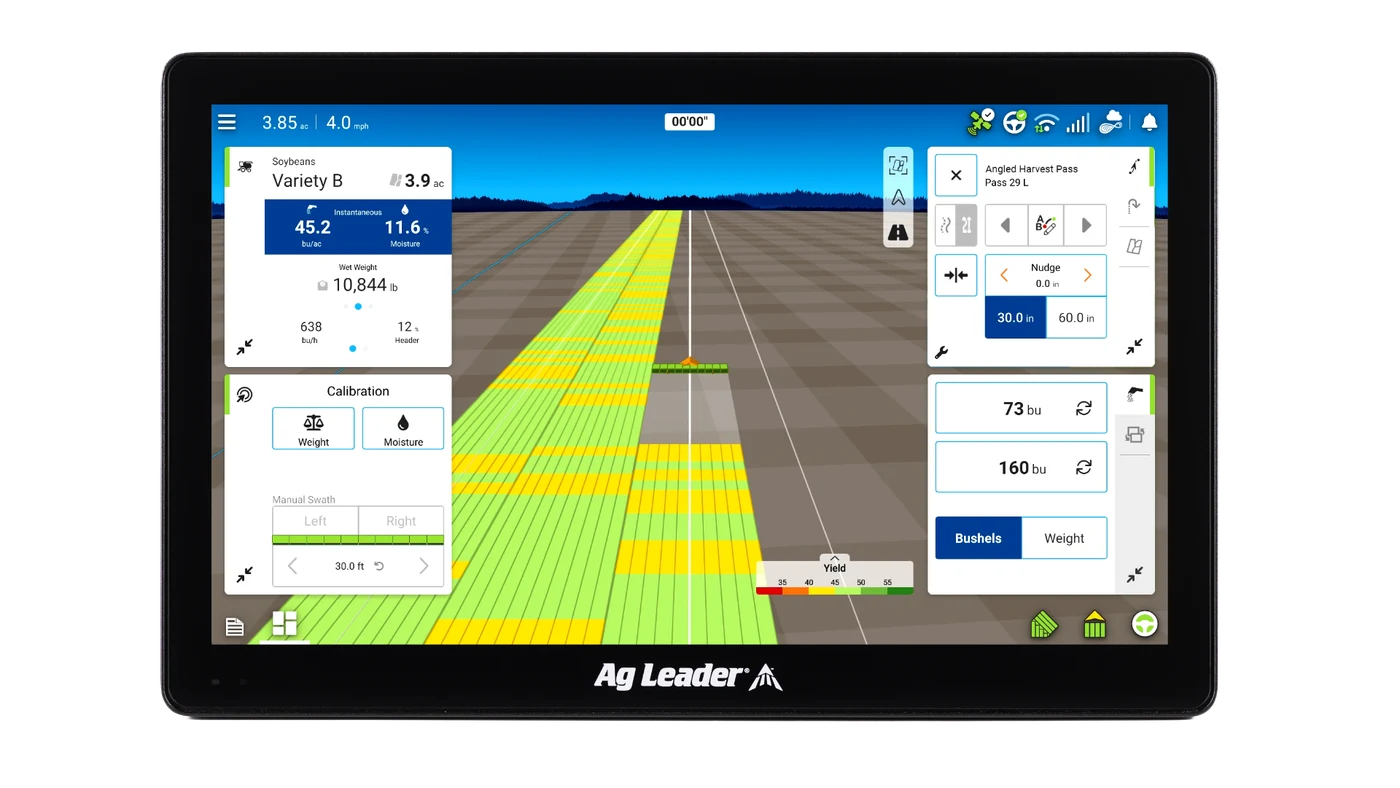 Ag Leader Yield monitoring — See how yield varies across the field and connect harvest results with the decisions made earlier in the season