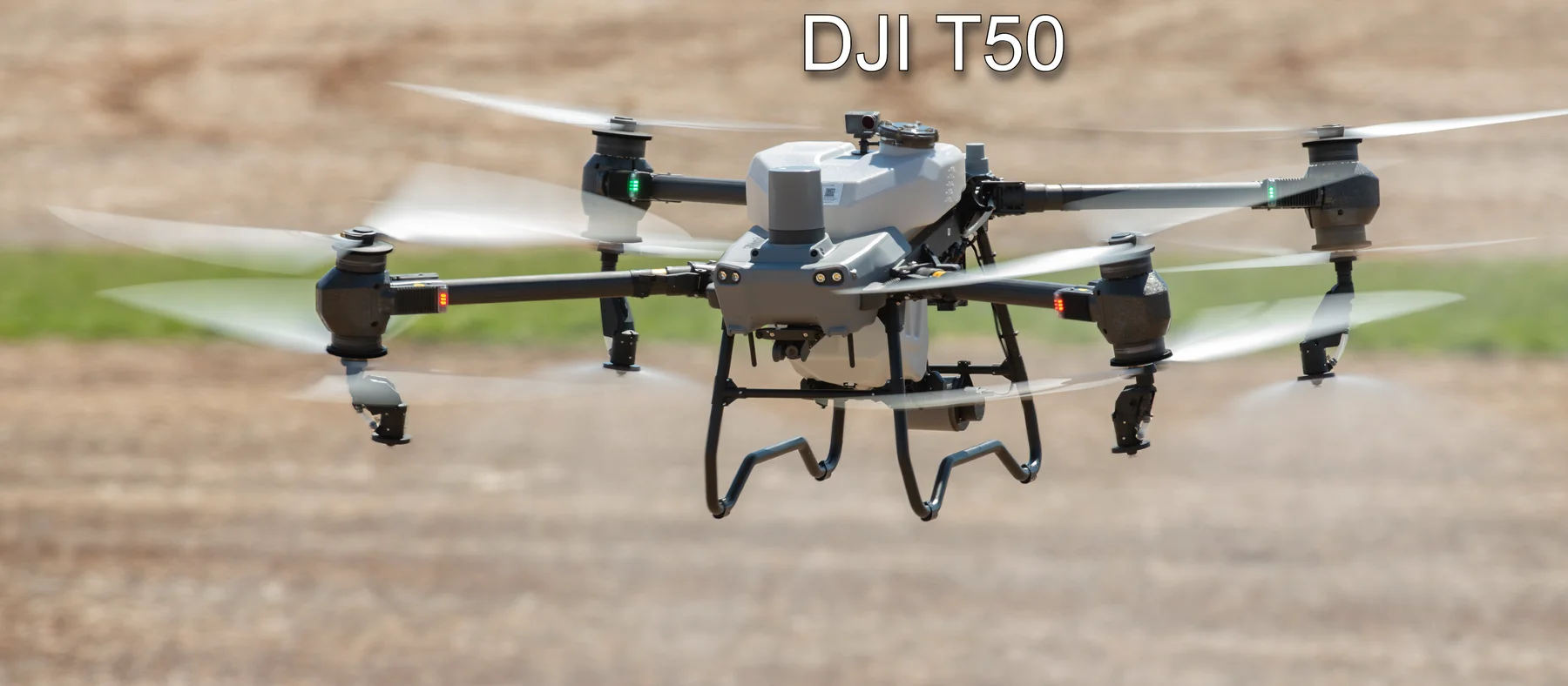 DJI AGRAS T50 agricultural drone in flight