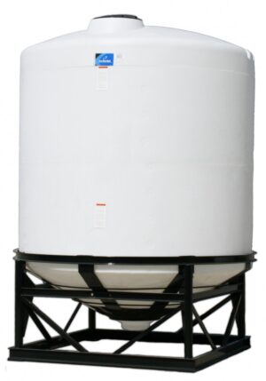 The Ace Roto-Mold CB2500-90 is a robust, high-capacity cone bottom tank engineered for efficient storage and complete drainage of liquids.